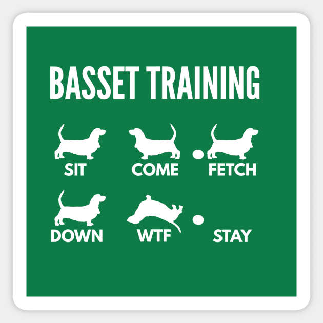 Basset Training Basset Dog Tricks Sticker by DoggyStyles